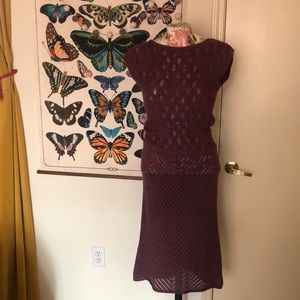 NWOT Plum Crochet vintage style Dress XS Kimchi & Blue